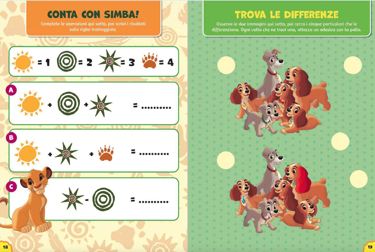 Cuccioli 500 Sticker Disney - Tante attività con i tuoi cuccioli