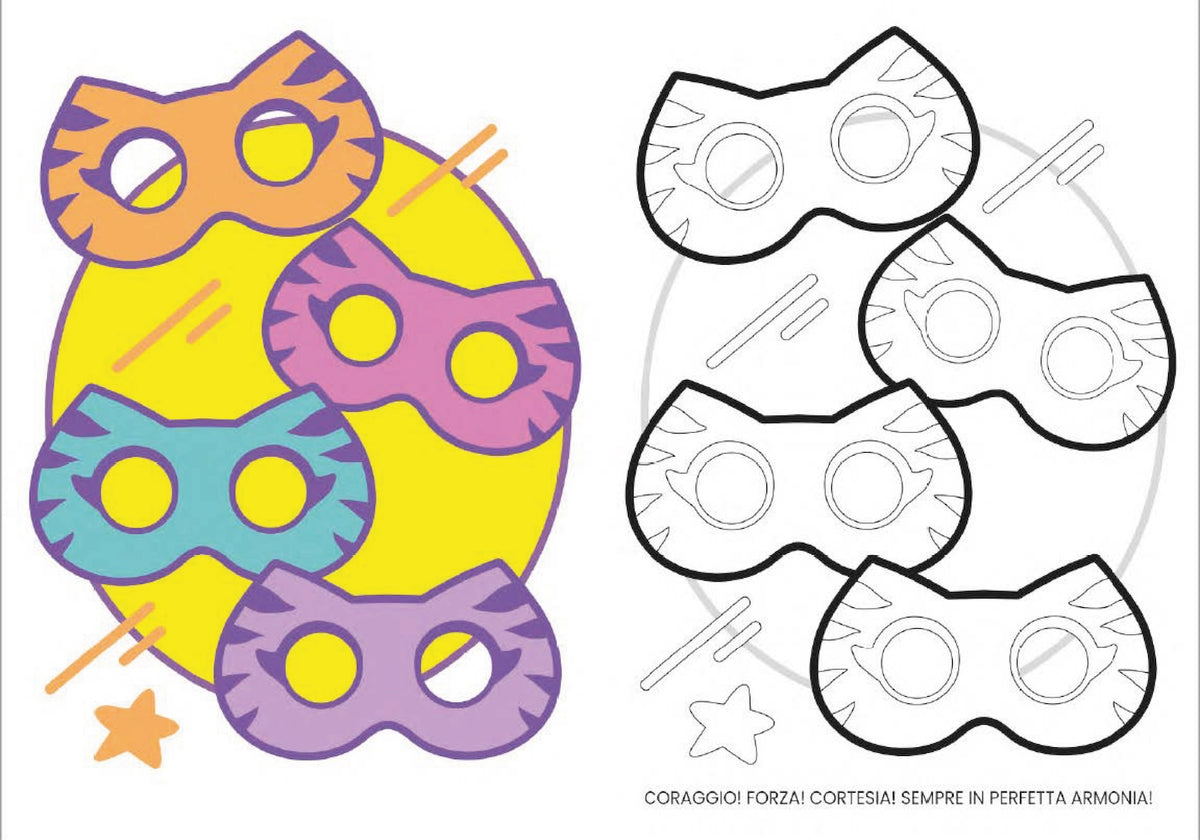Super Kitties Primo album da colorare::Zampette coraggiose