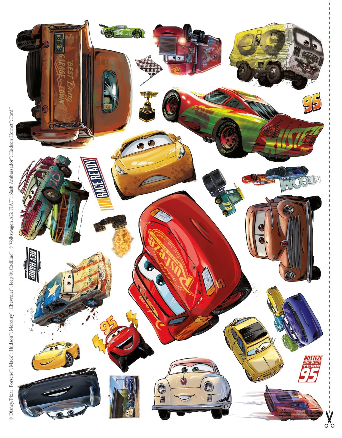 Mini Trasferelli Cars Motori ruggenti