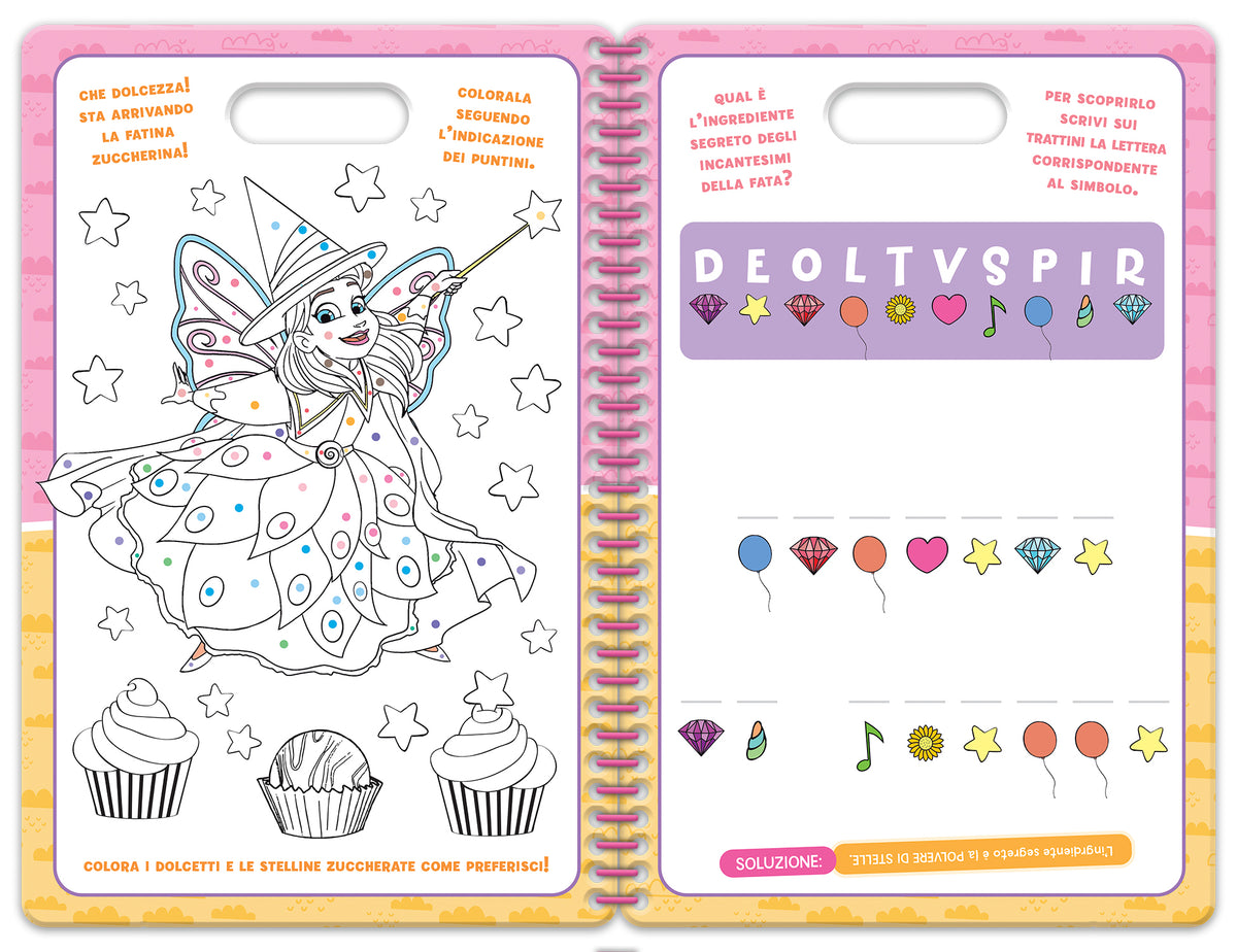 I Love Unicorns. Puffy sticker. Magie tra le nuvole