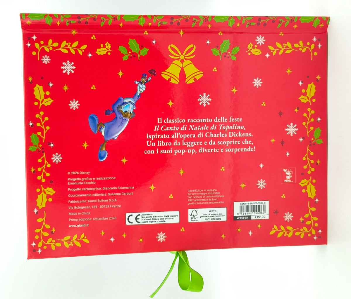 Canto di Natale di Topolino - Libro Pop-up::La storia in 3d