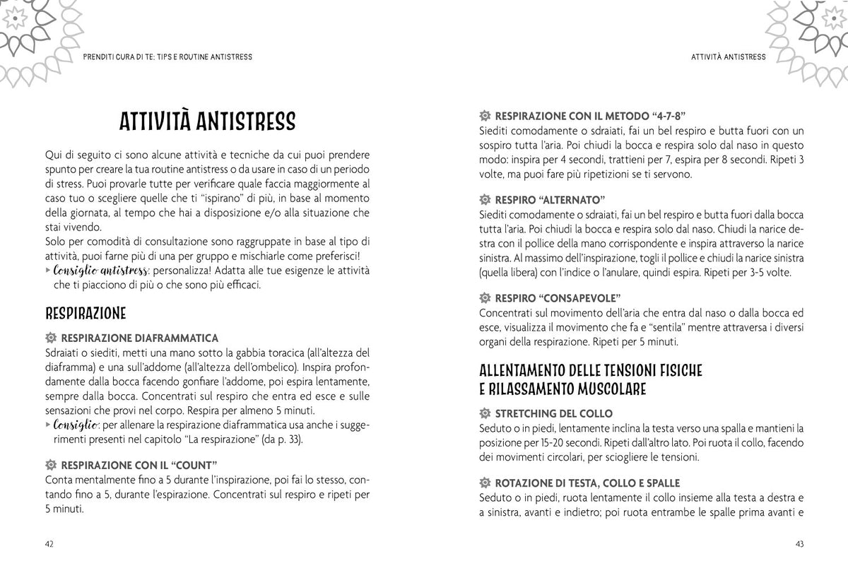 Il mio Planner Anti Stress::Attività guidate per il benessere