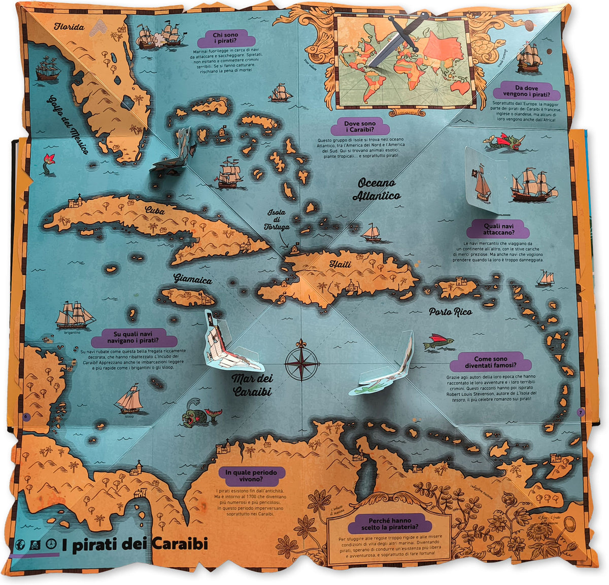 Il libro pop-up dei pirati