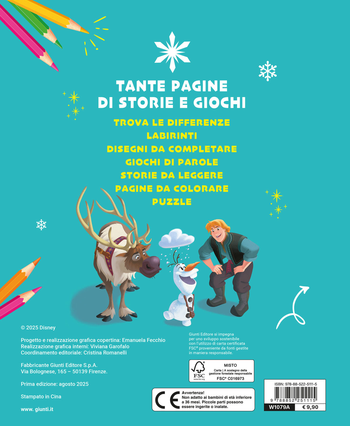 Frozen Il TuttoLibro delle sfide::Enigmistica Storie Passatempi per un divertimento senza fine