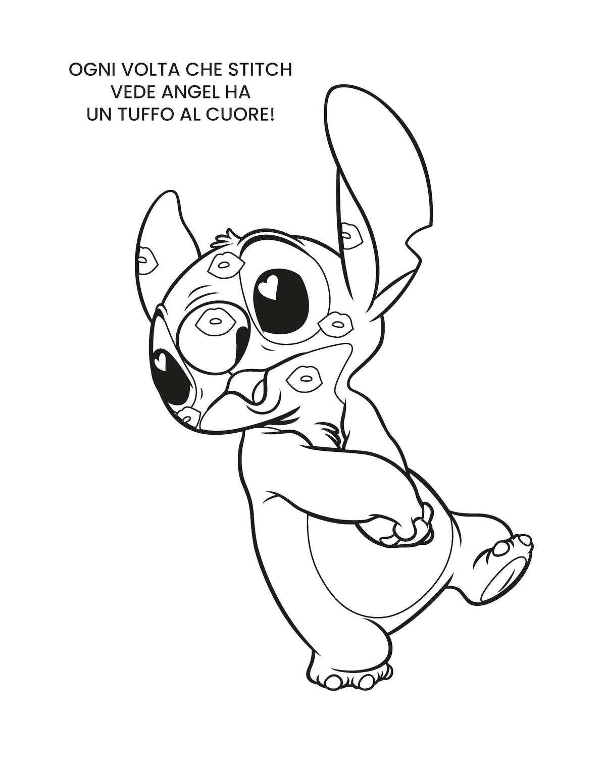 Stitch Mini Staccattacca e colora::Più di 60 adesivi