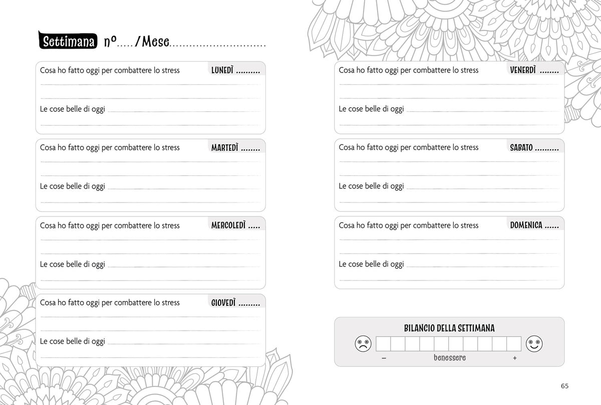 Il mio Planner Anti Stress::Attività guidate per il benessere