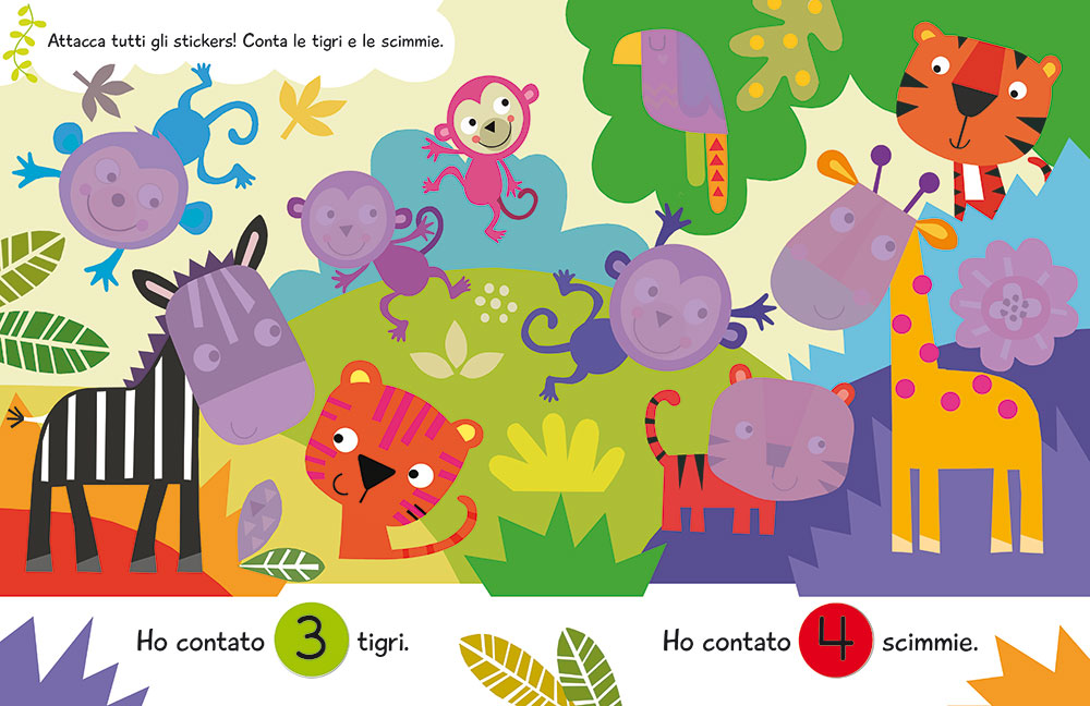 Grandi Stickers - Animali::Con 150 stickers