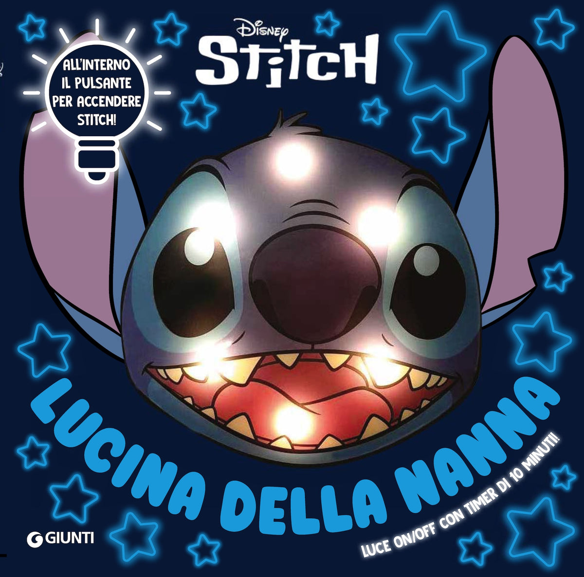 Disney Stitch Lucina della nanna::Luce on/off con timer di 10 minuti