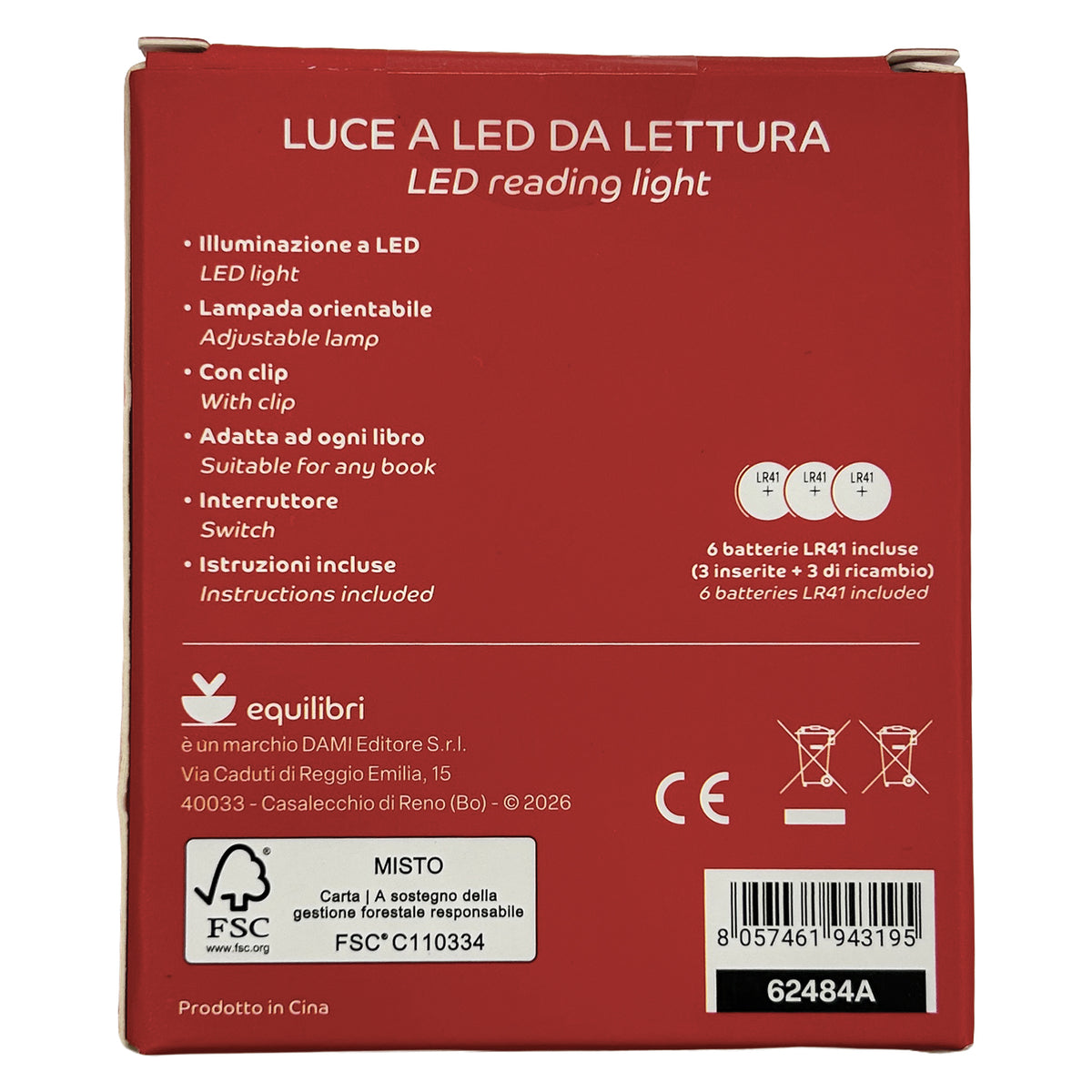 Luce a led da lettura Kit Bouquet