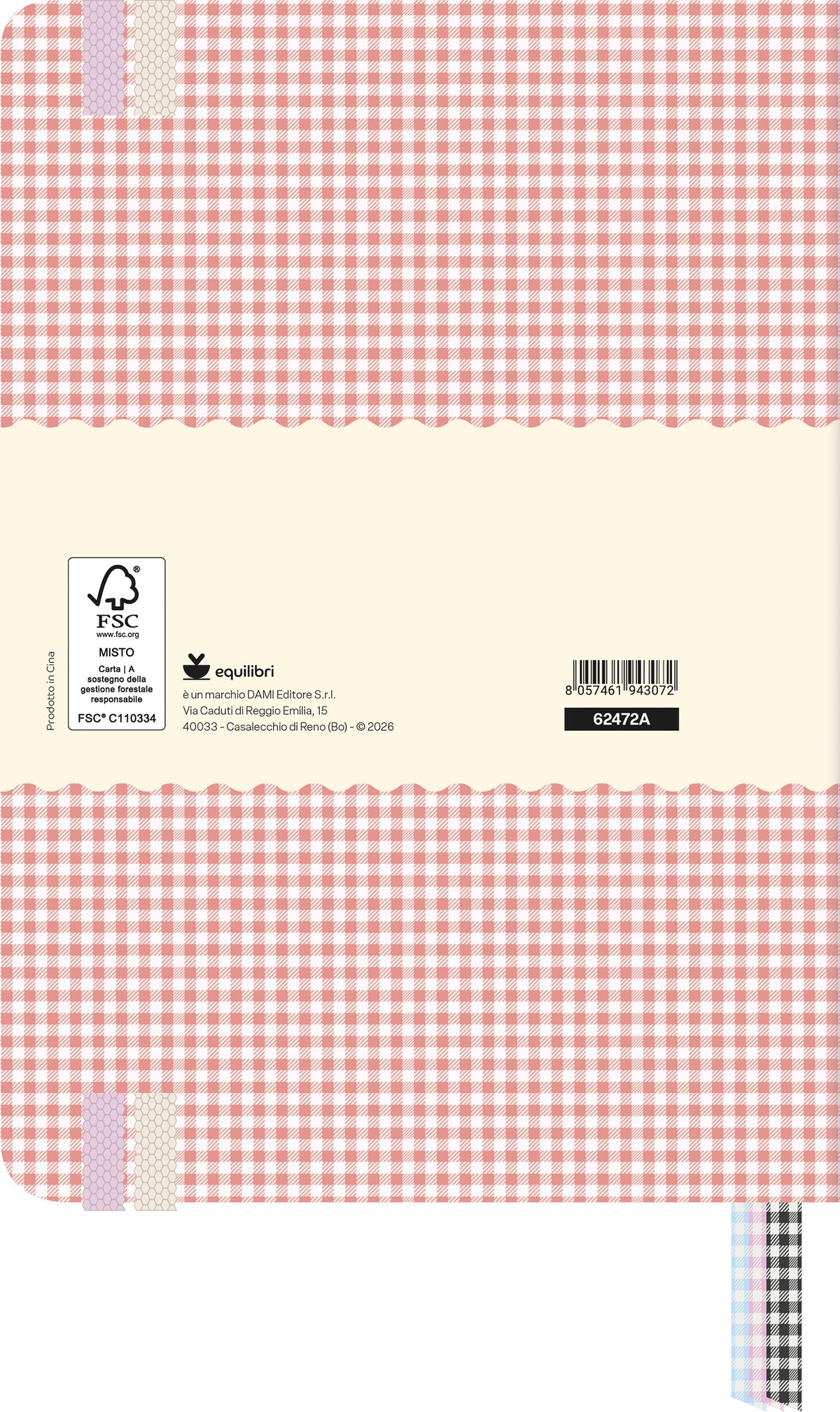 Notebook A5 Vichy rosa