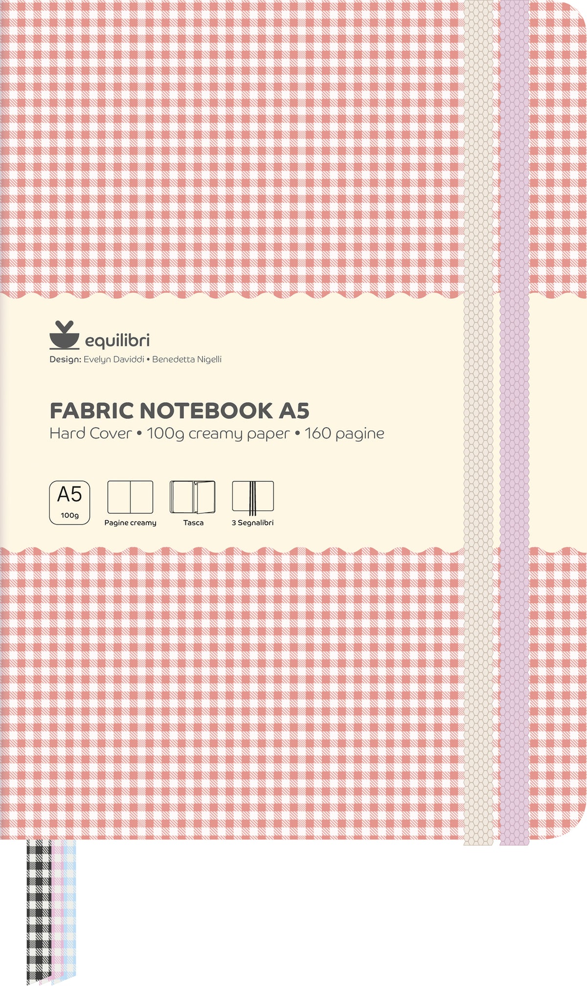 Notebook A5 Vichy rosa