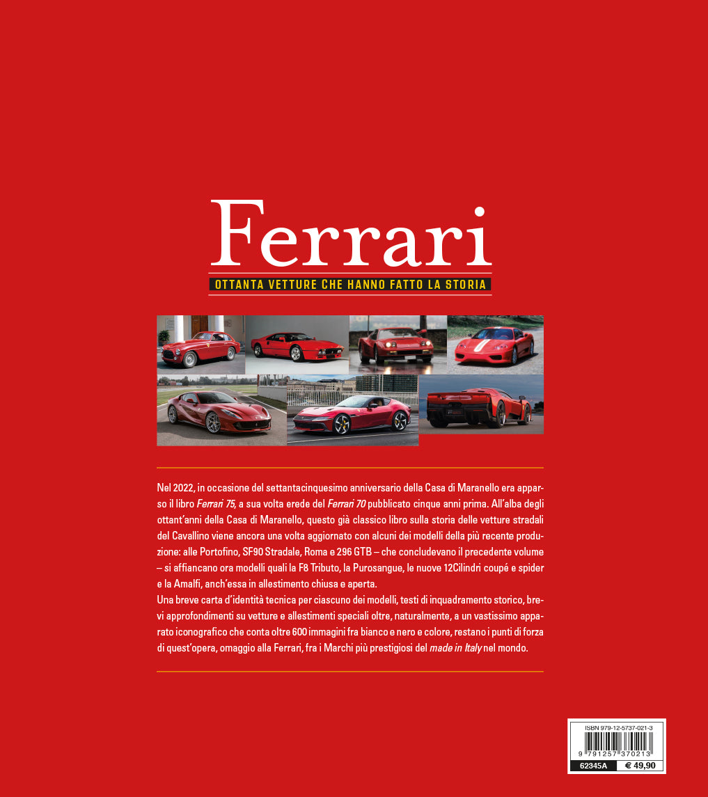 FERRARI Ottanta vetture che hanno fatto la storia - Nuova edizione aggiornata::Ottanta vetture che hanno fatto la storia - Nuova edizione aggiornata