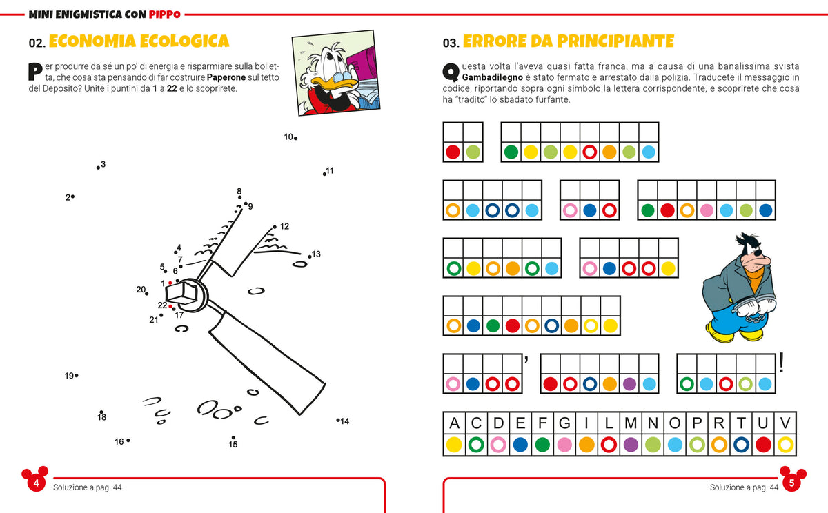 Mini Enigmistica con Pippo