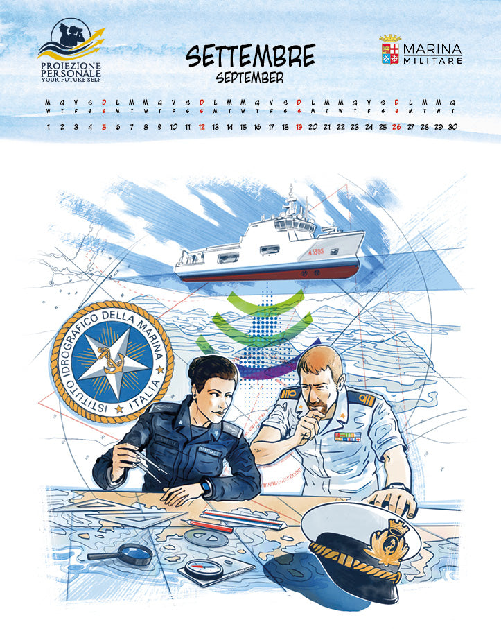 Calendario Marina Militare 2027 - da parete ::Proiezione personale
