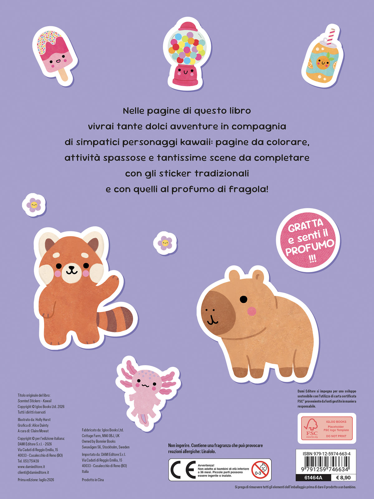 Kawaii Sticker Profumati::Sticker, Coloring, Attività divertenti