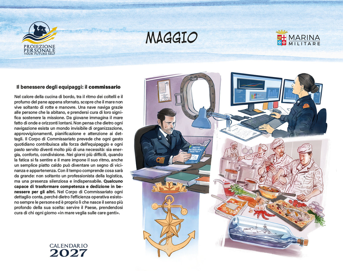 Calendario Marina Militare 2027 - da tavolo ::Proiezione personale