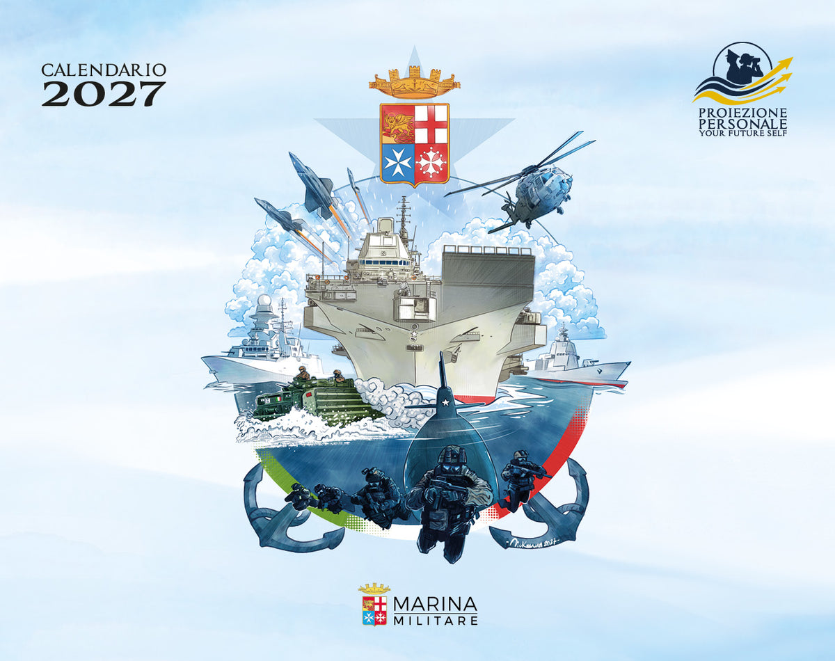 Calendario Marina Militare 2027 - da tavolo ::Proiezione personale