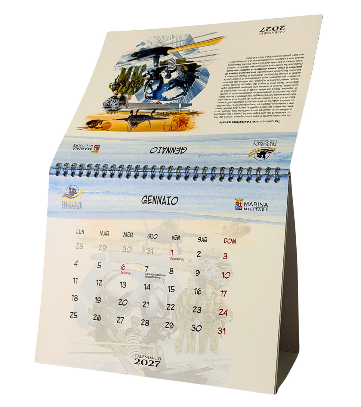 Calendario Marina Militare 2027 - da tavolo ::Proiezione personale