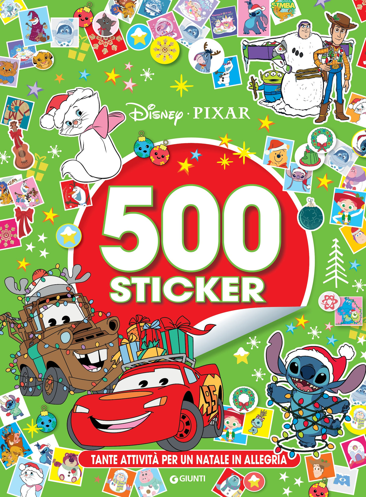500 Sticker Natale Disney/Pixar::Tante attività per un Natale in allegria