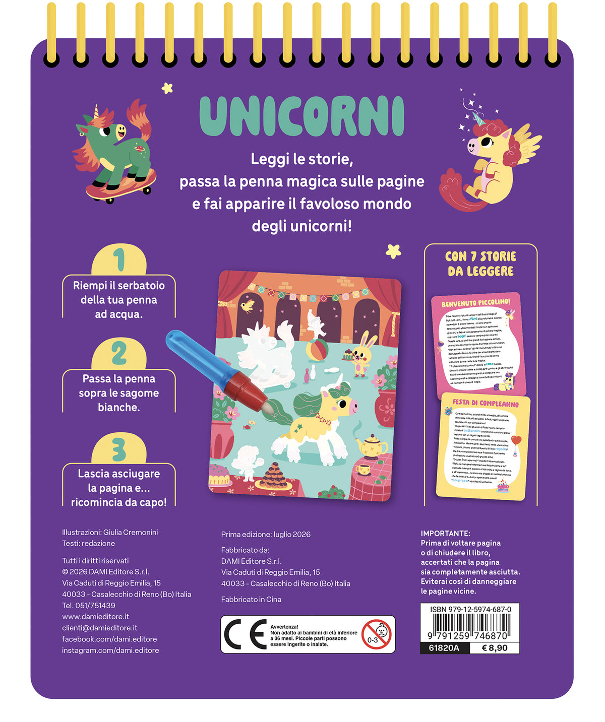 Unicorni::Penna magica ad acqua