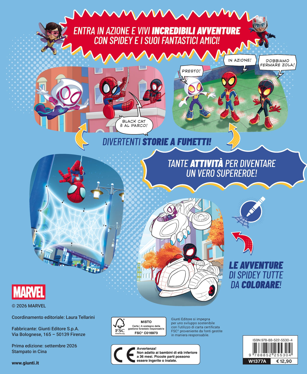 Spidey Il grande libro dei supereroi::Leggi, gioca e colora