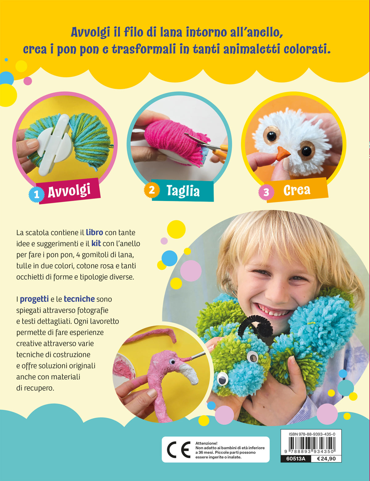 Animaletti pon pon::Crea i tuoi morbidi peluche!