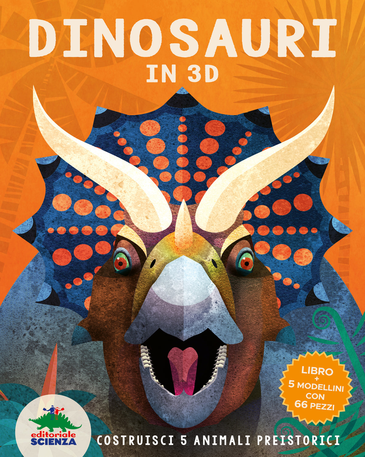 Dinosauri in 3D::Costruisci 5 animali preistorici