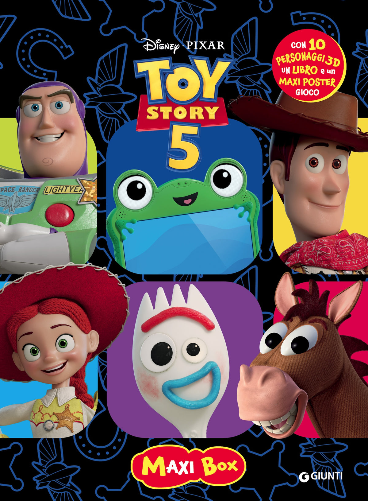 Toy Story 5 Maxi Box. Con 10 personaggi 3D, un libro, un maxi poster gioco