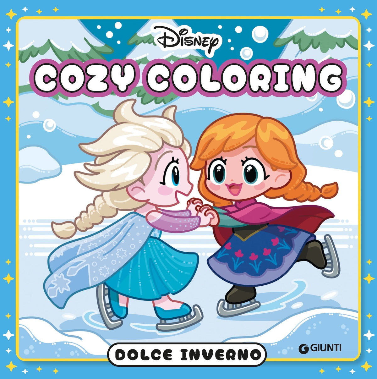 Dolce inverno Cozy Coloring Disney. Con Elsa e Anna