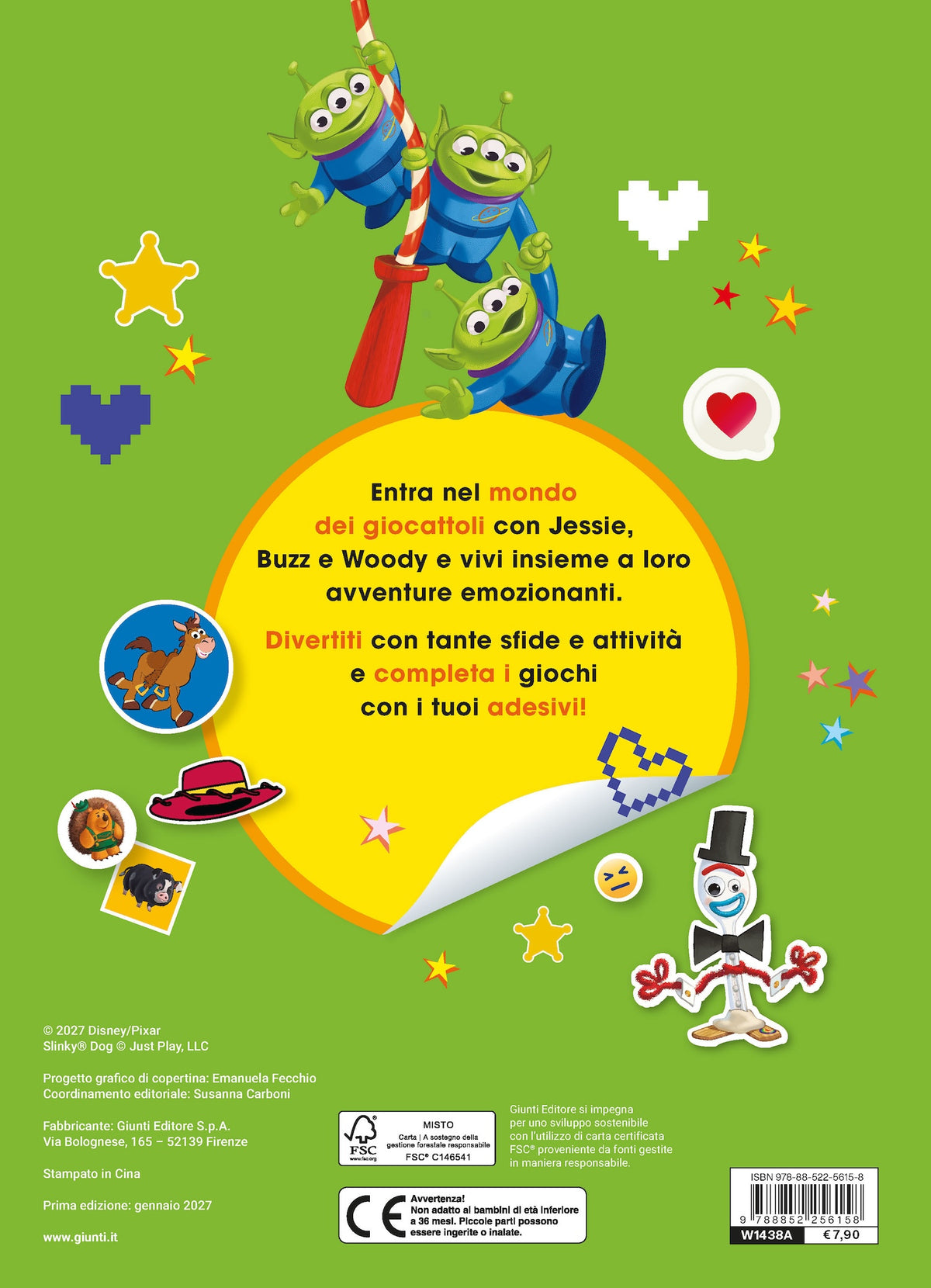 500 Sticker Toy Story 5::Tante attività con i tuoi giocattoli preferiti