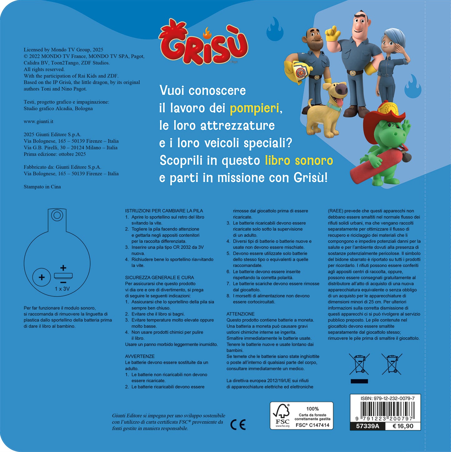 Grisù. Manuale del pompiere::Libro sonoro