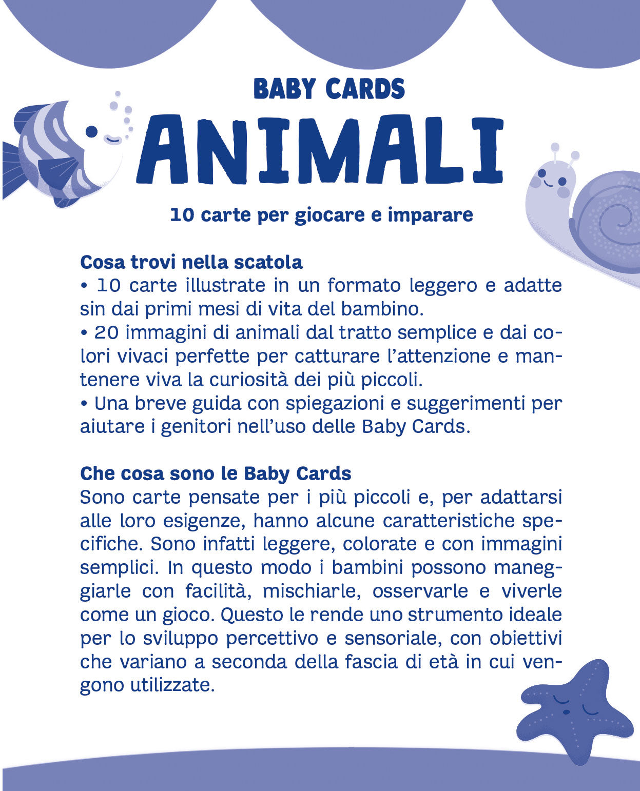 Baby Cards. Animali::10 carte per giocare e imparare