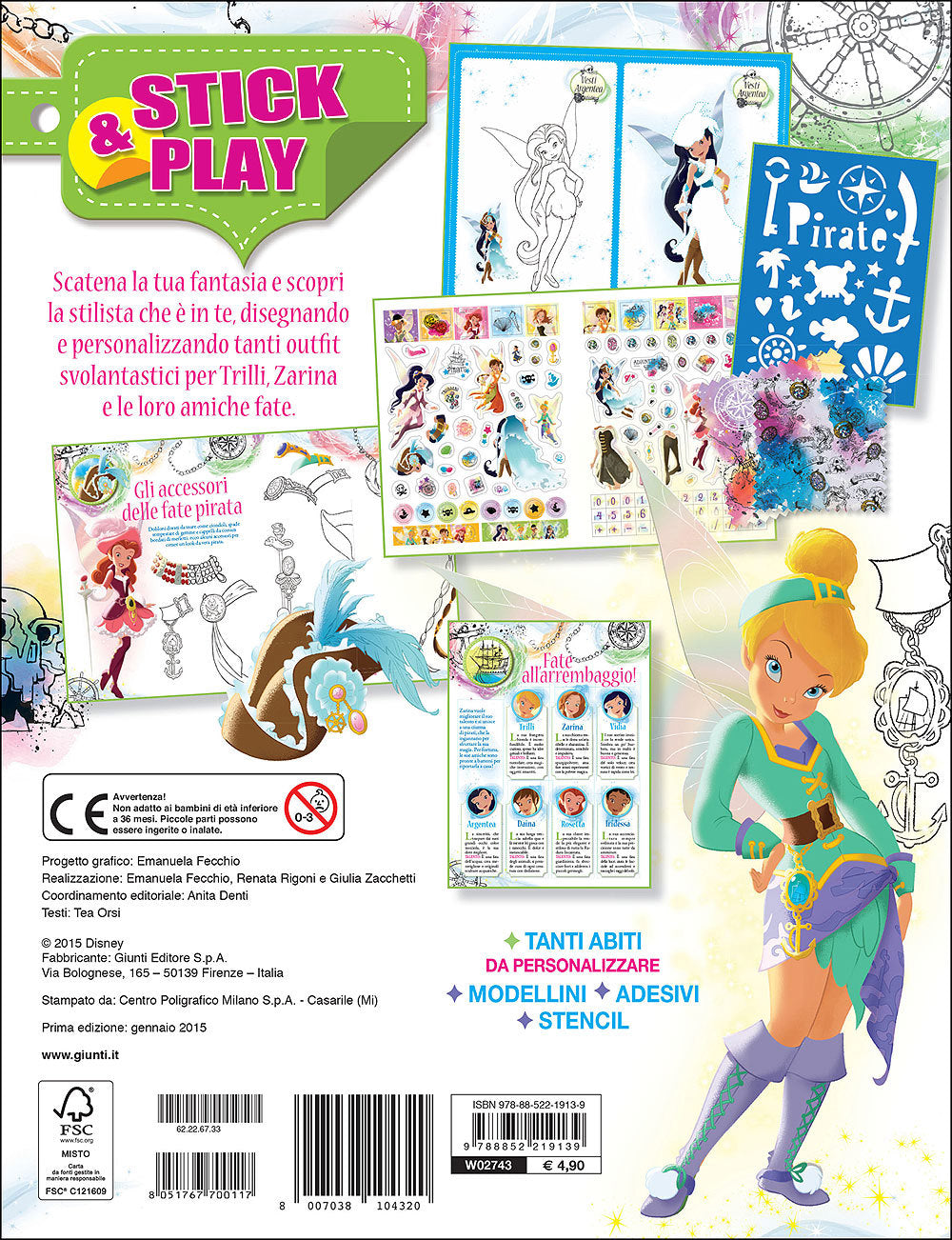 Stick&Play - Trilli::Vesti e crea la moda pirata - Più di 200 adesivi