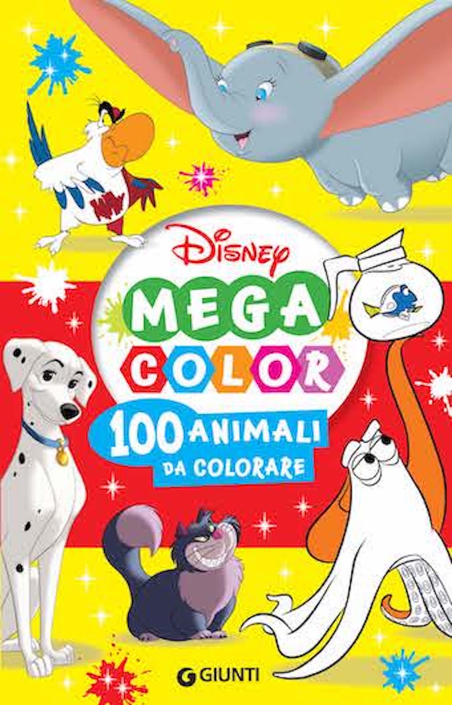 Mega color Disney 100 animali da colorare