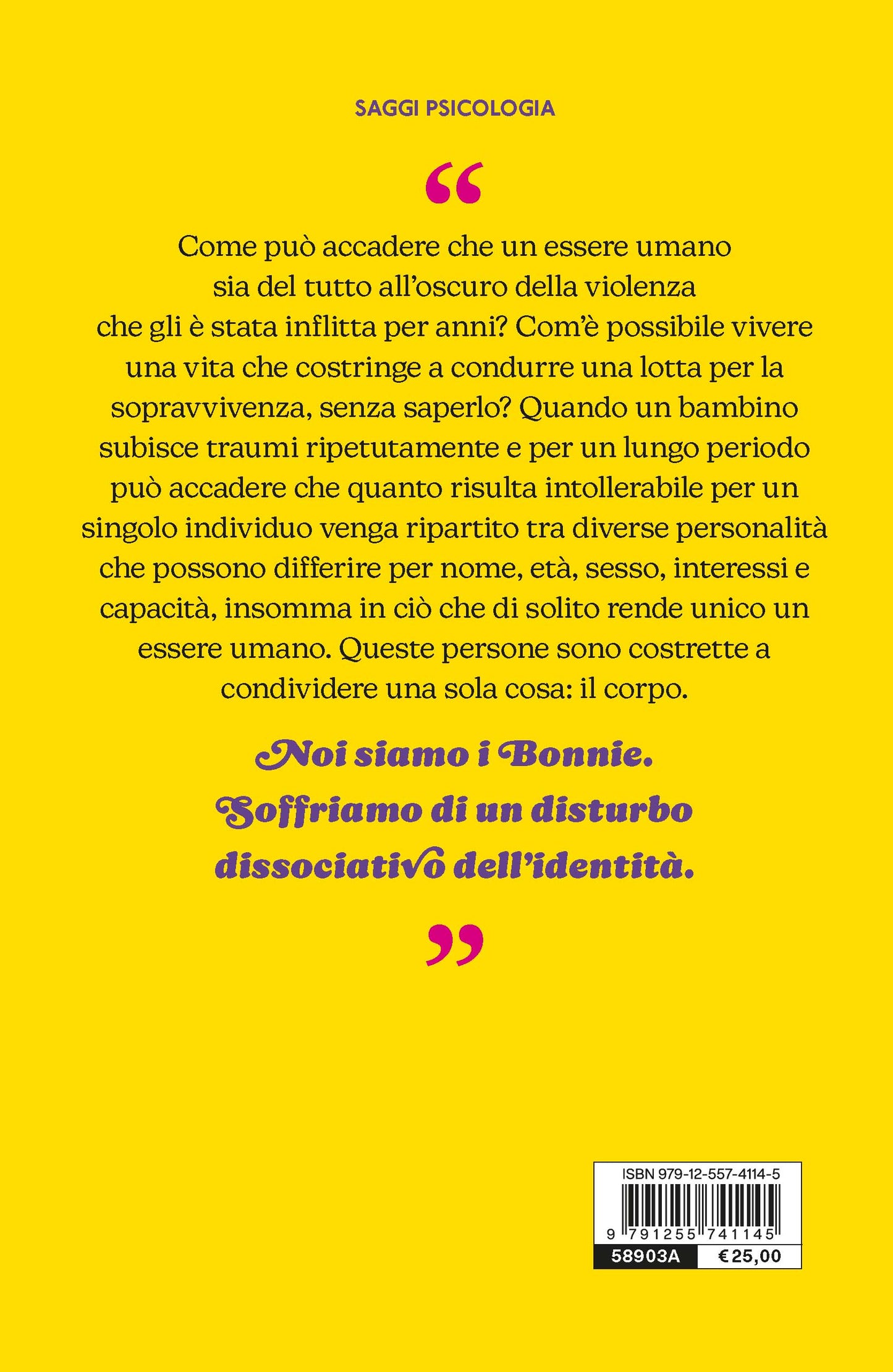 Una Bonnie non arriva mai da sola::La mia vita con il Disturbo Dissociativo d’Identità