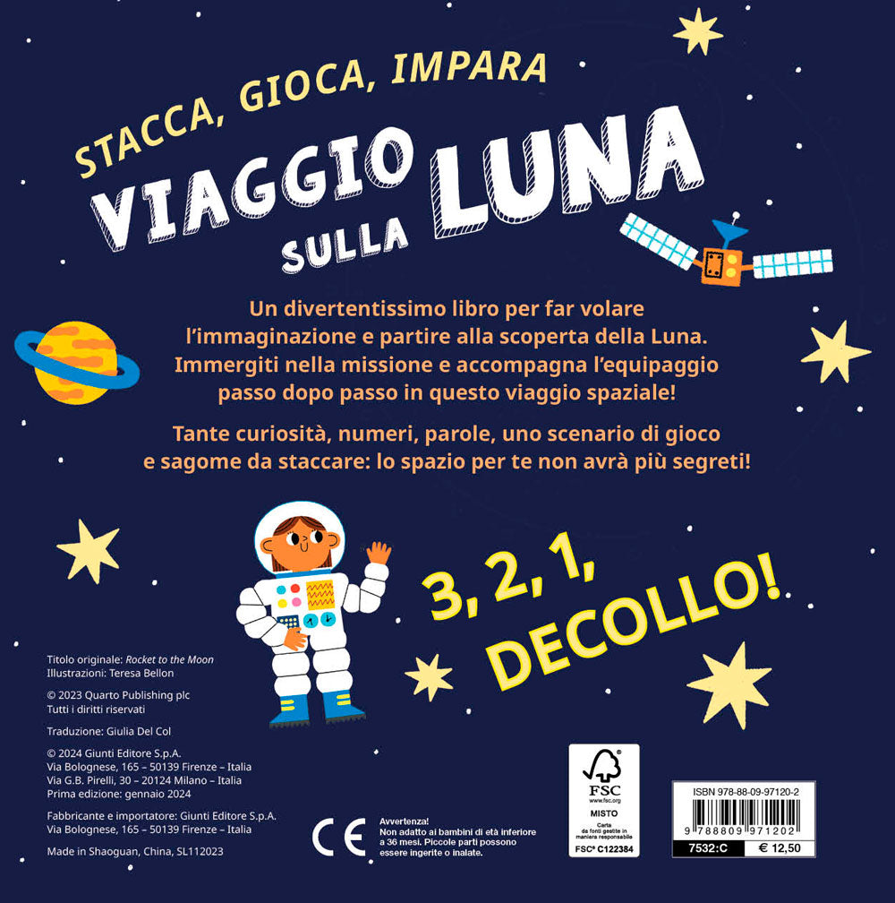 Viaggio sulla luna::Stacca, gioca, impara