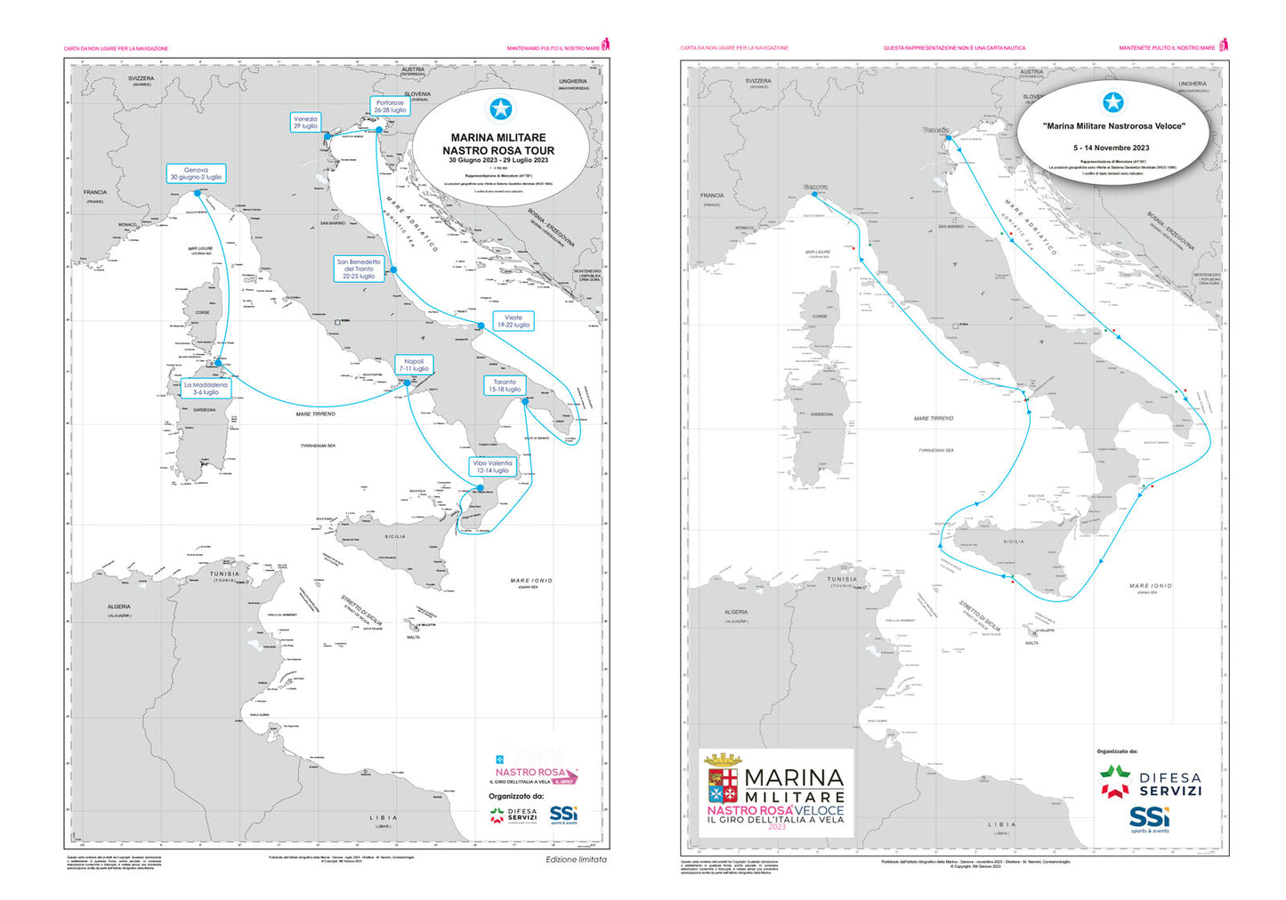 Il giro dell'Italia a vela::Diario di bordo 2023