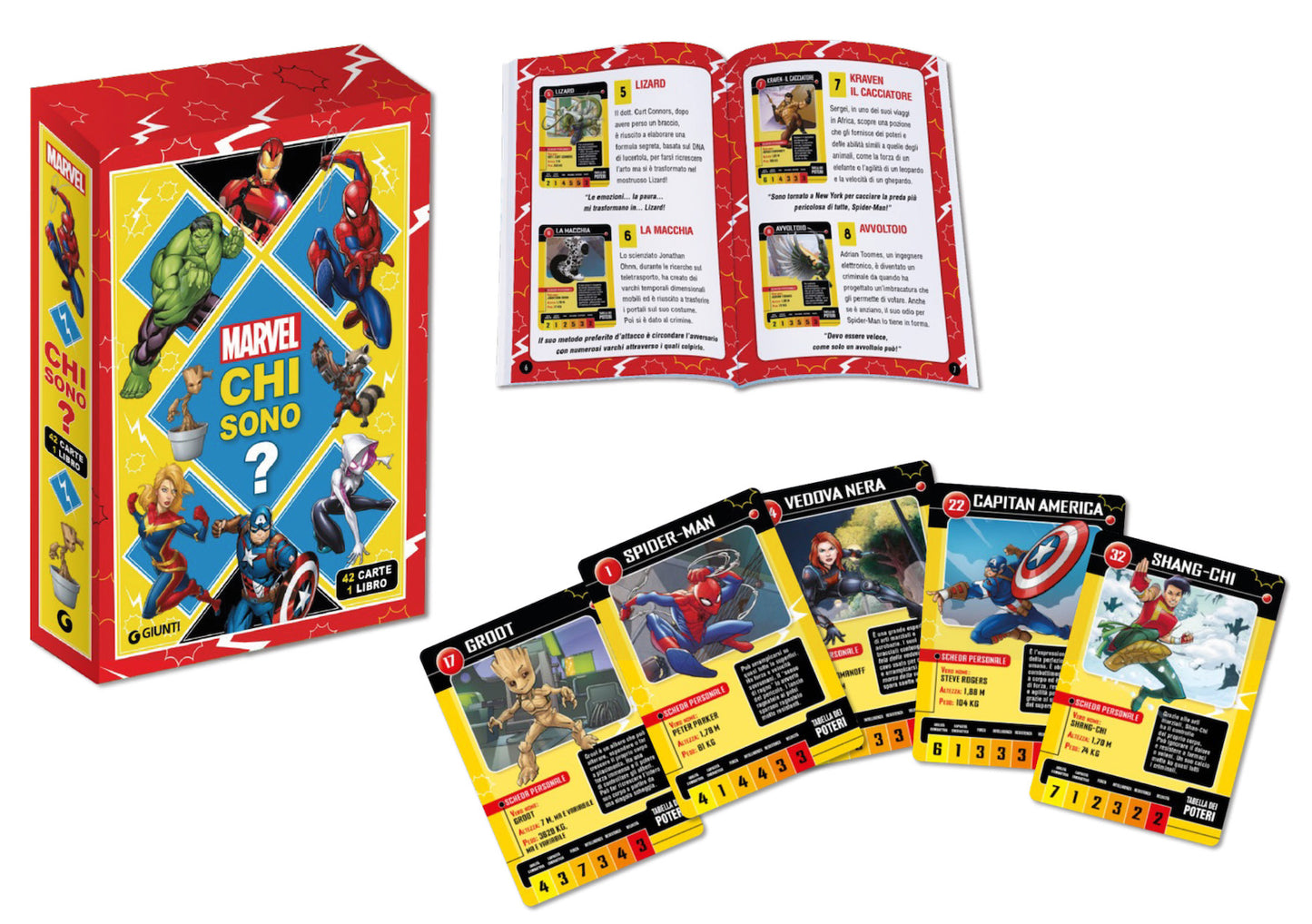 Chi sono? Marvel::42 carte - 1 libro