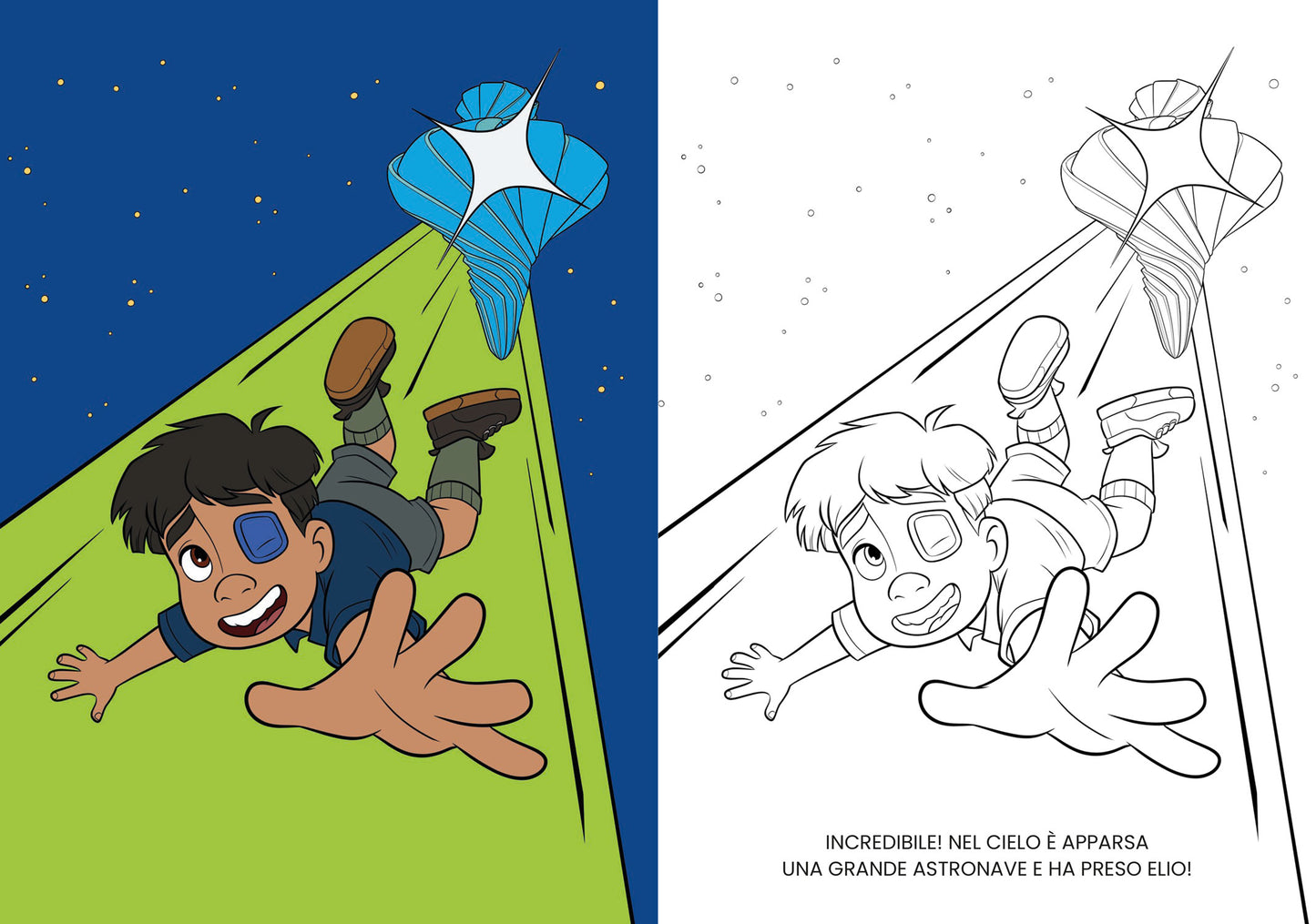 Elio Primo album da colorare::Avventura fra le stelle