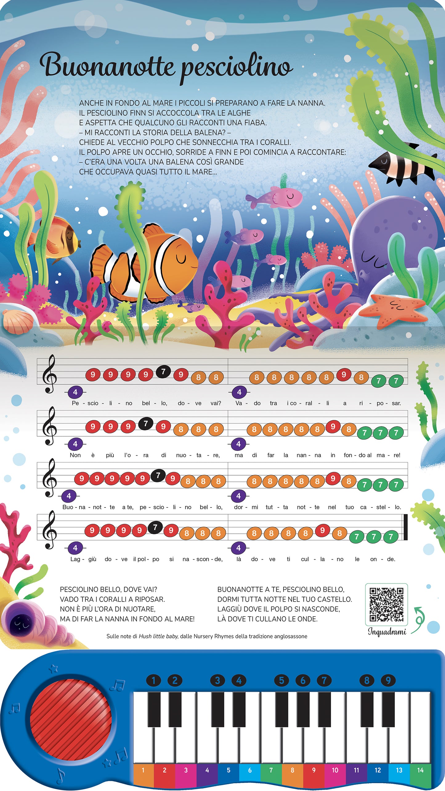 Il libro pianoforte della buonanotte::Con 8 famose ninnenanne da leggere, cantare e suonare!
