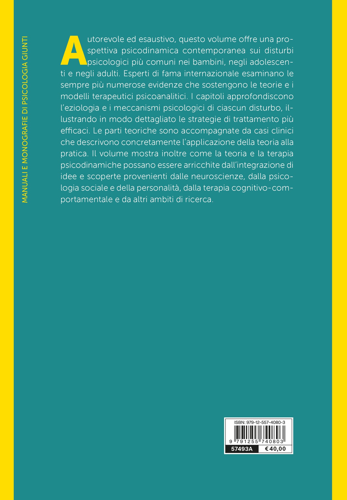 Manuale degli approcci psicodinamici alla psicopatologia