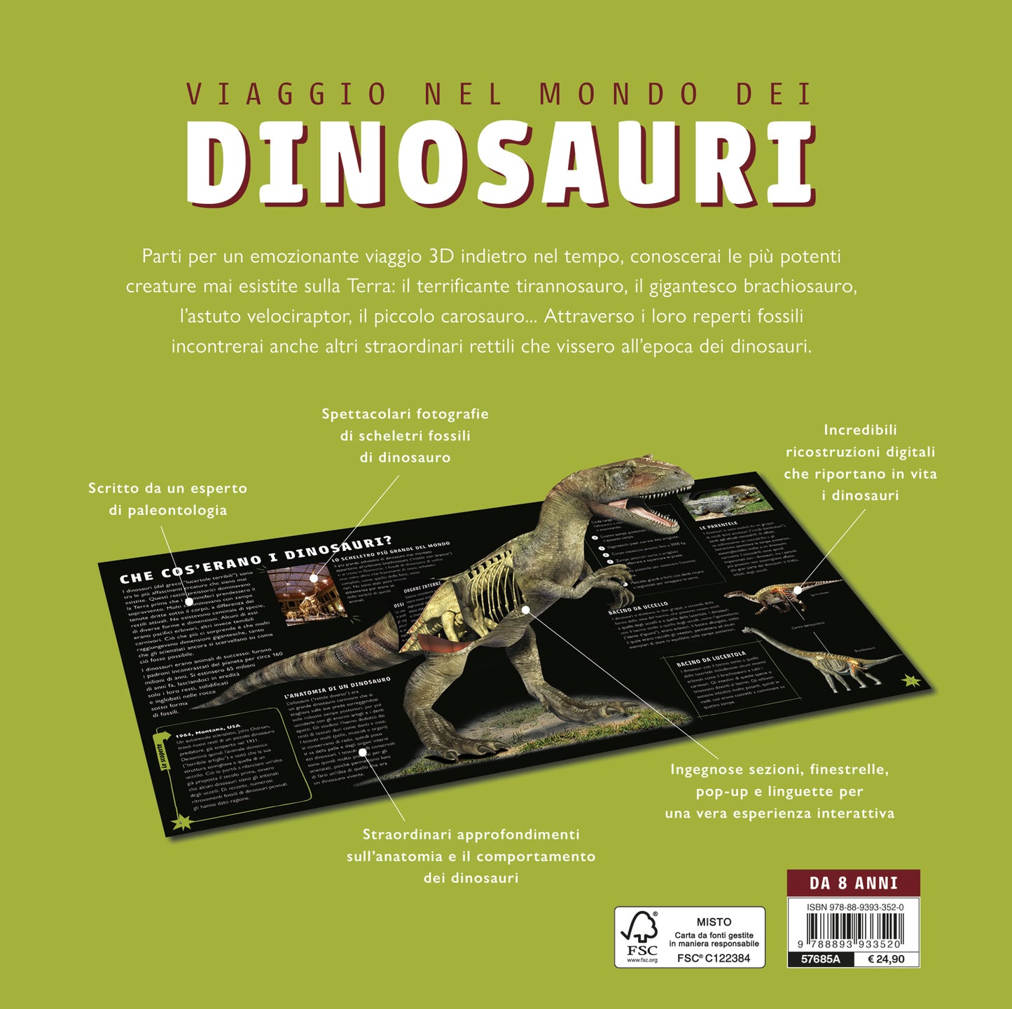 Viaggio nel mondo dei dinosauri::Guida interattiva sui terribili rettili preistorici