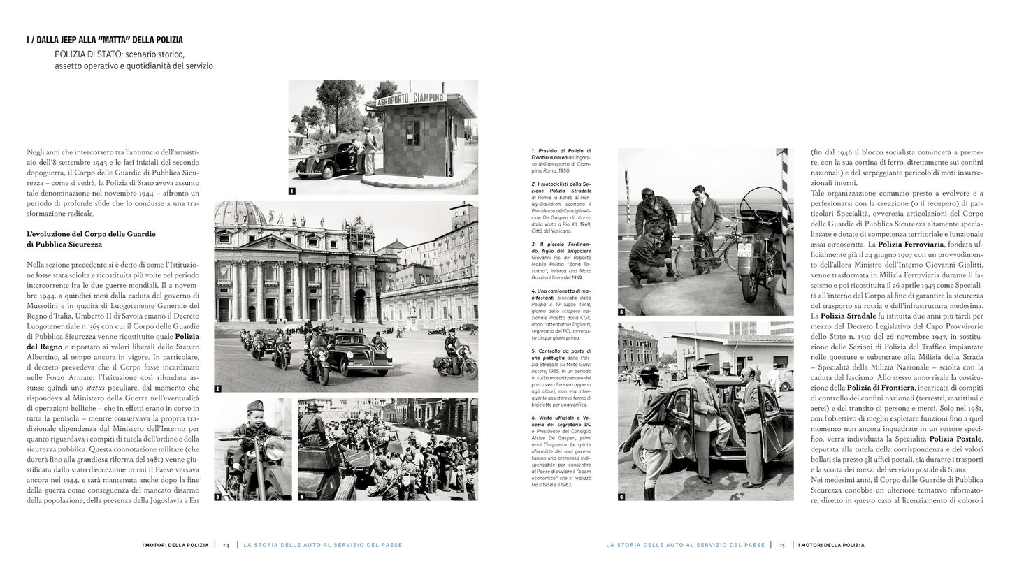I motori della Polizia::La storia delle auto al servizio del Paese