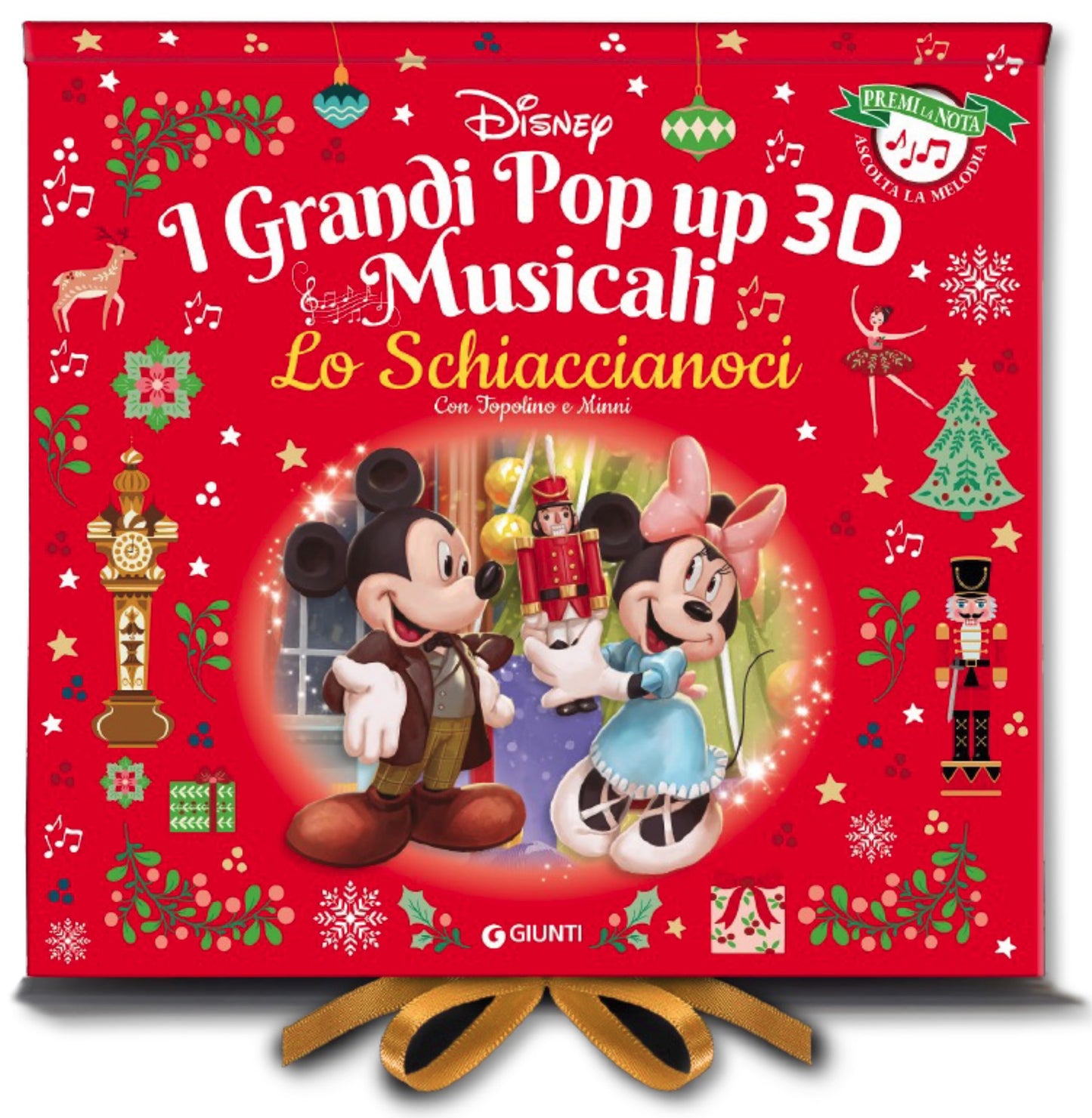 Disney Lo Schiaccianoci con Topolino e Minni I grandi Pop-up 3d musicali::Premi la nota, ascolta la melodia