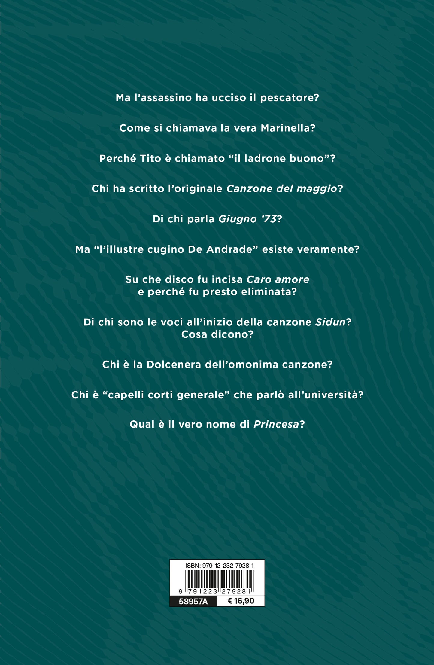 Fabrizio De André::Il libro del mondo