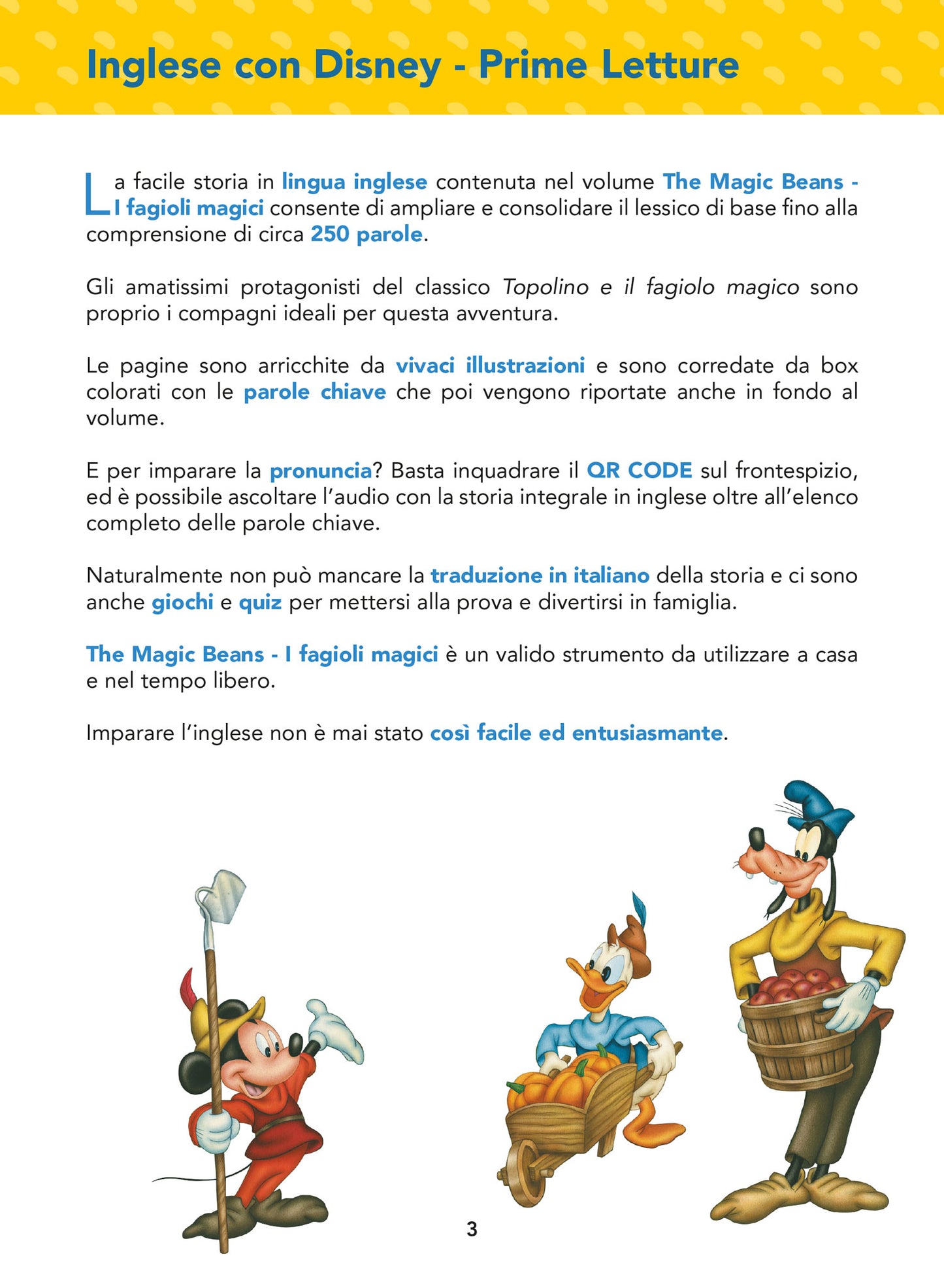 Fagioli magici L'inglese con Disney-Prime letture ::Con QR Code