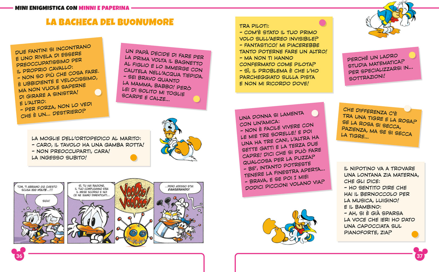 Mini Enigmistica con Minni e Paperina