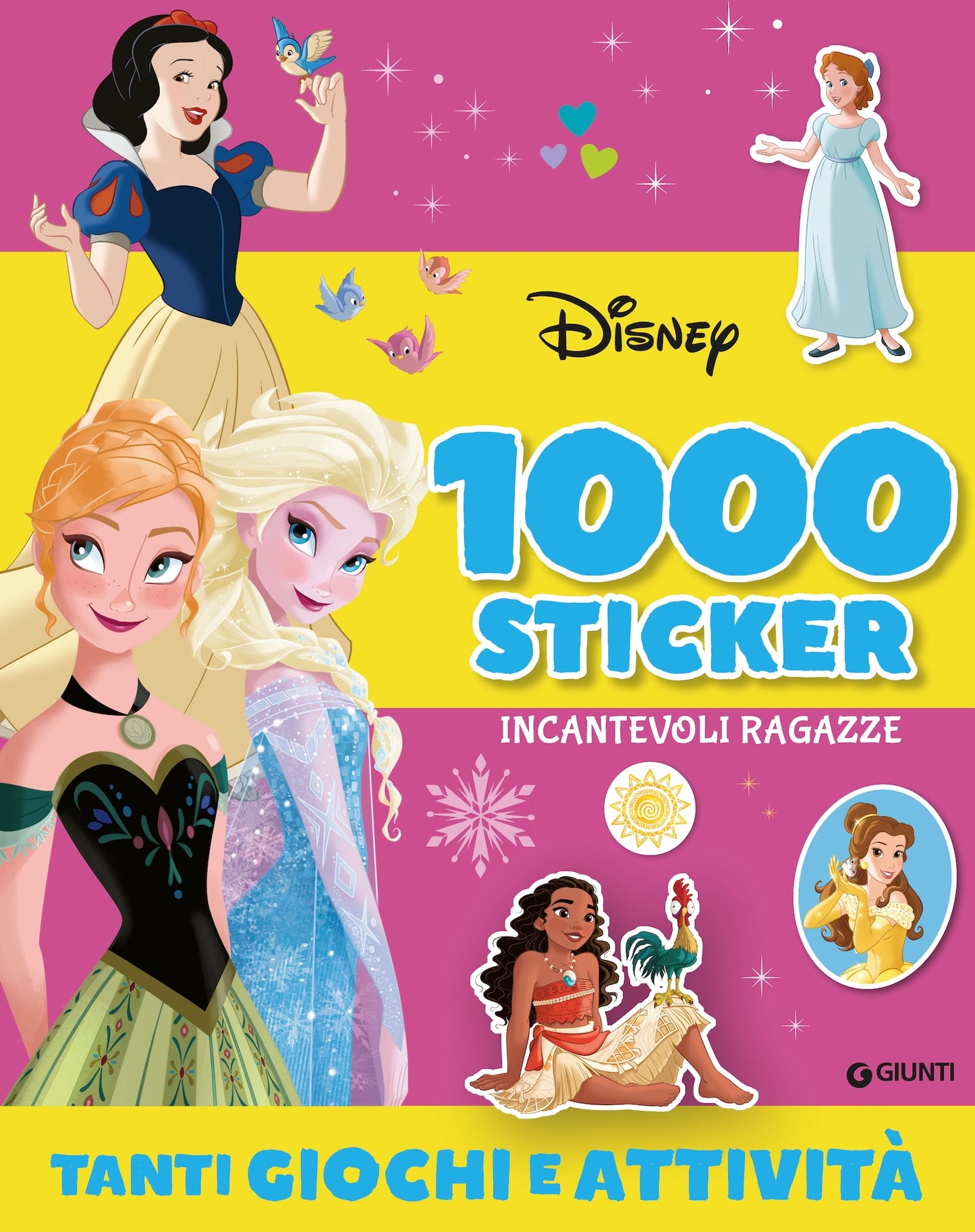 Frozen e Principesse Disney 1000 Sticker - Incantevoli ragazze::Tanti giochi e attività