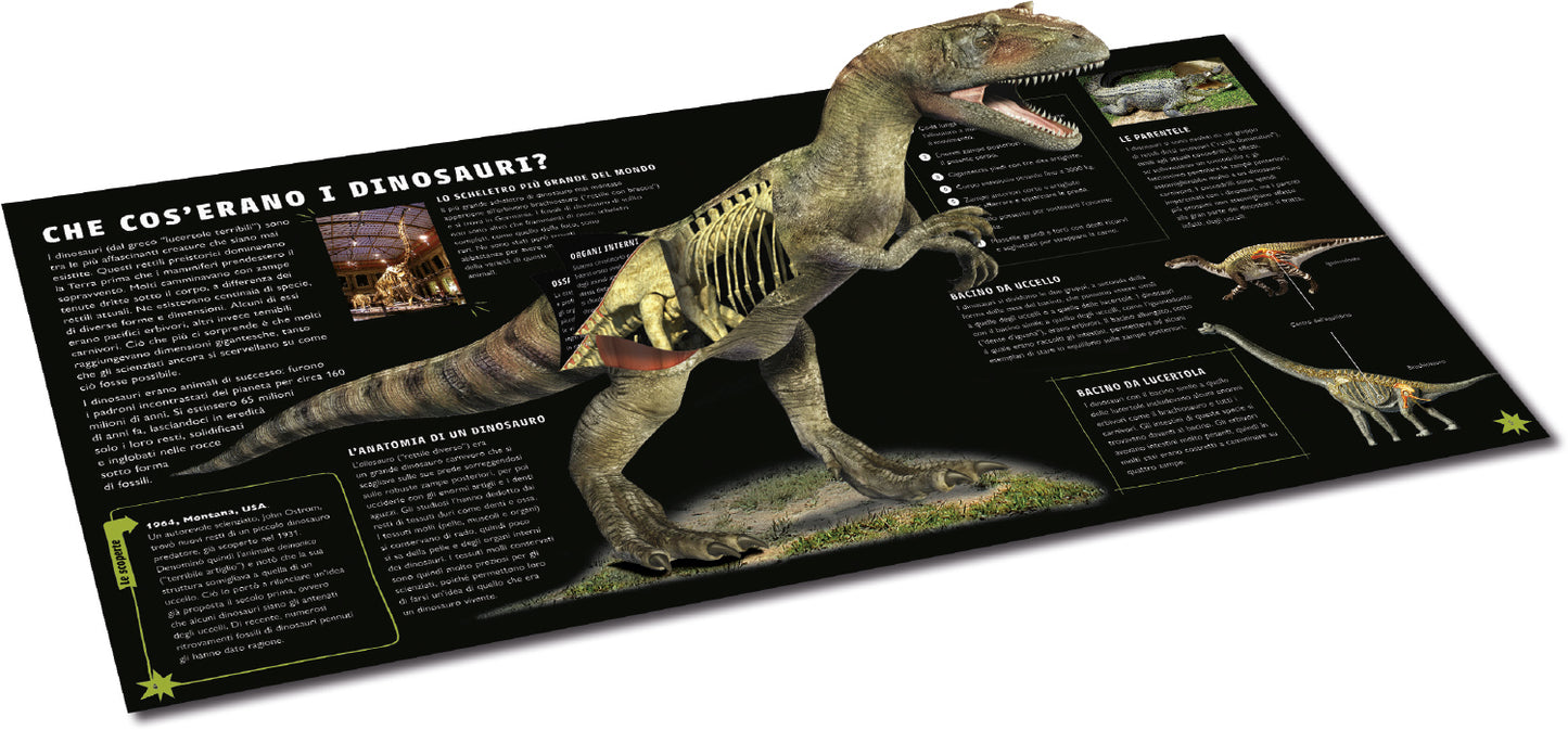 Viaggio nel mondo dei dinosauri::Guida interattiva sui terribili rettili preistorici