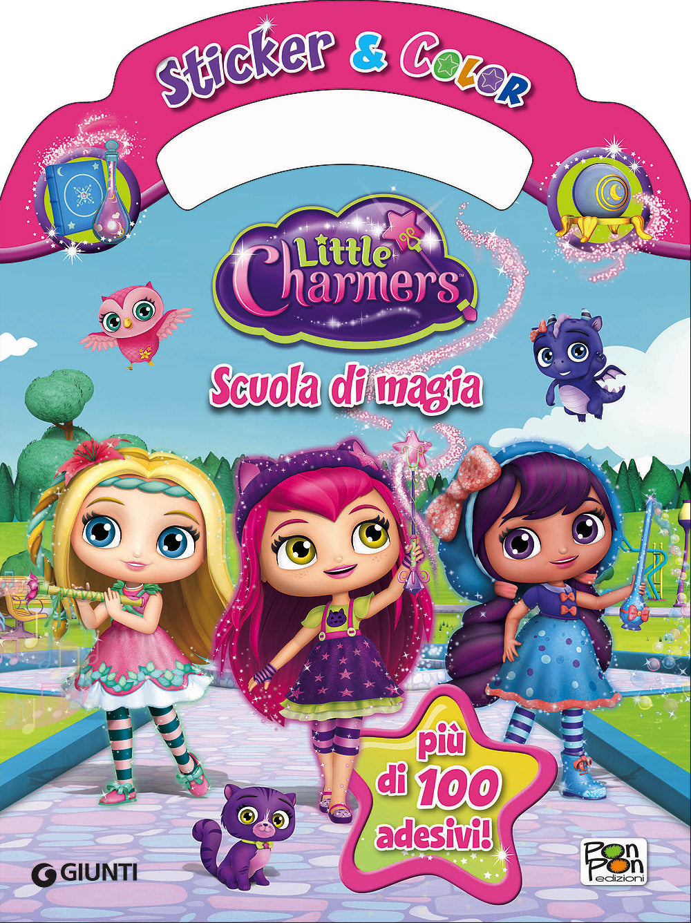 Sticker & Color Little Charmers - Scuola di magia::Più di 100 adesivi!